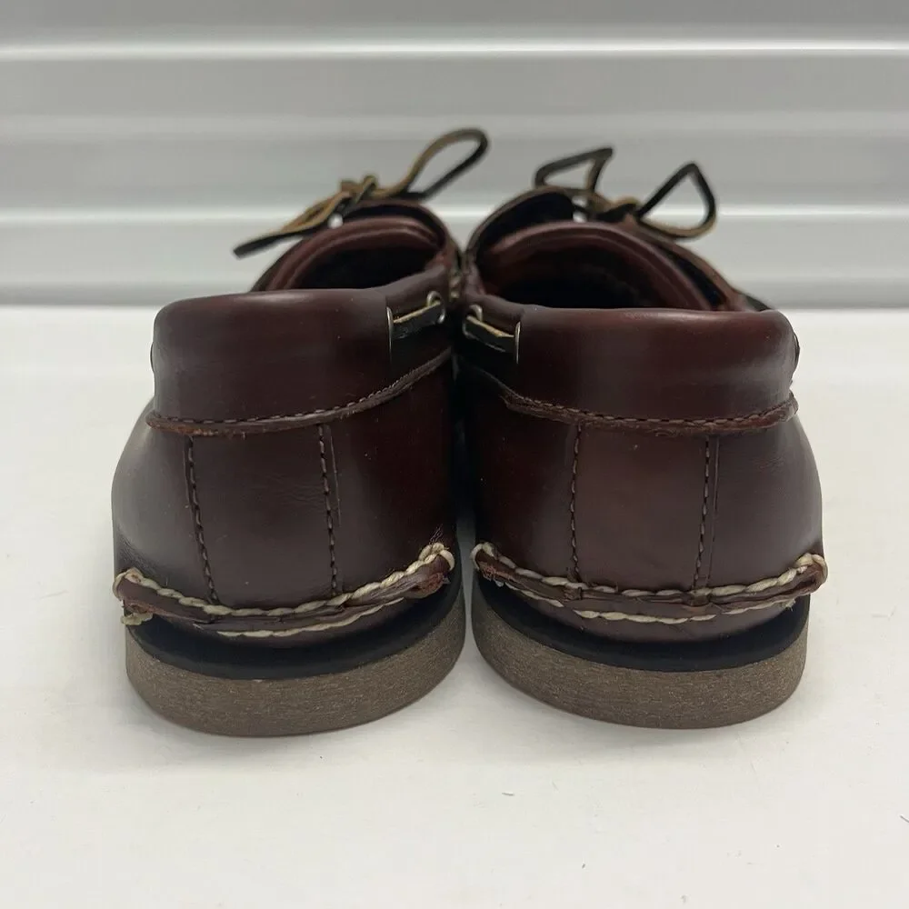 Timberland Men 11.5 M Boat Shoes Classic Brown Leather 25077